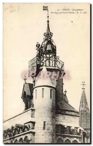 Cartes postales Dijon Jacquemart Horloge de Notre Dame