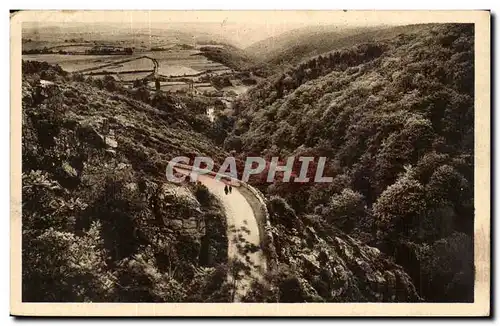 Cartes postales En Morvan Route du saut de la Canche