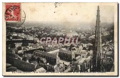 Cartes postales Orleans Vue generale (ancien seminaire et manufacture de tabacs)