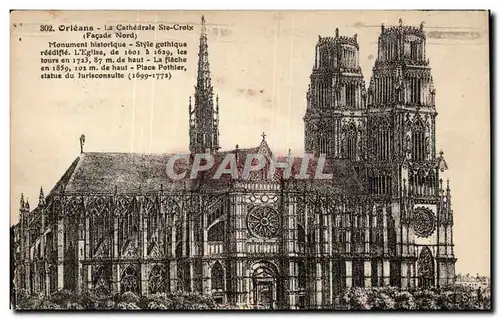 Cartes postales Orleans La cathedrale Ste Croix