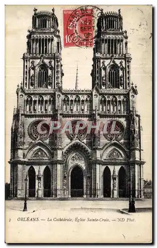 Cartes postales Orleans La cathedrale Eglise Ste Croix