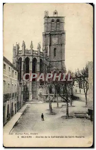 Cartes postales Beziers Abside de la cathedrale de Saint nazaire