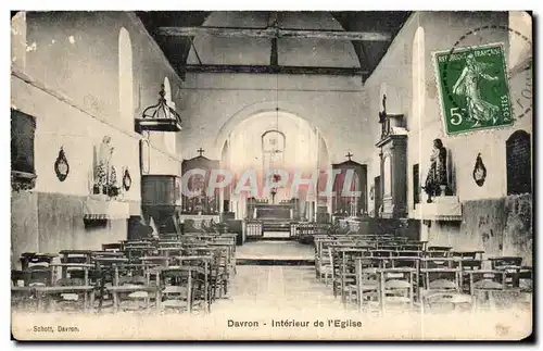 Cartes postales DAvron Interieur de l&#39eglise