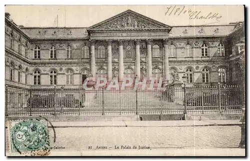 Cartes postales Amiens Le palais de justice