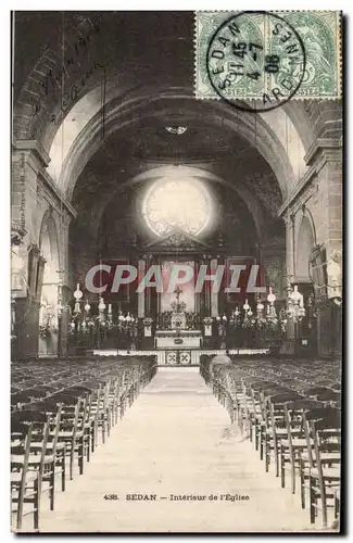 Cartes postales Sedan Interieur de l'eglise
