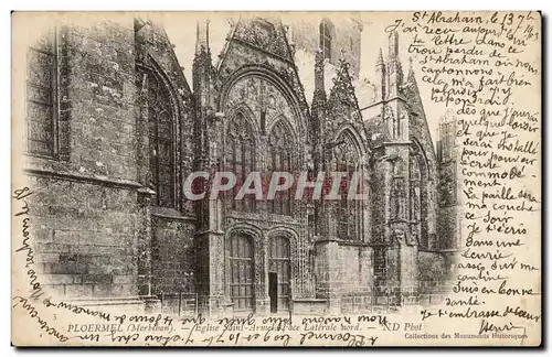 Ansichtskarte AK Ploermel Eglise Saint Armel Face laterale nord