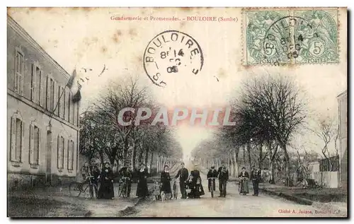 Cartes postales Gendarmerie et promenades Bouloire TOP