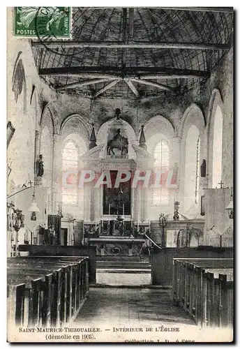 Ansichtskarte AK Saint Maurice Thizouaille Interieur de l&#39eglise