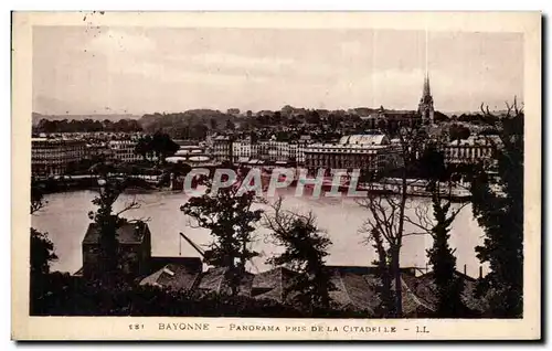 Ansichtskarte AK Bayonne Panorama pris de la citadelle