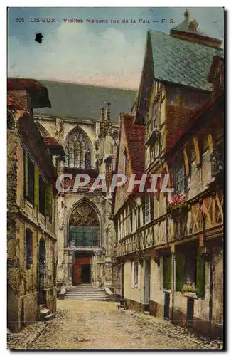 Cartes postales Lisieux Vieilles maisons rue de la paix