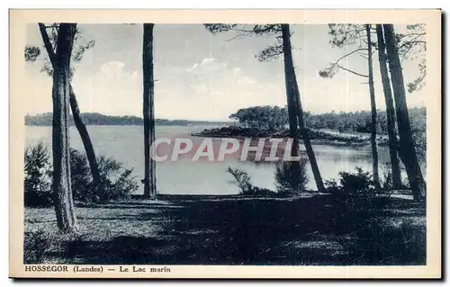 Ansichtskarte AK Hossegor Le lac marin