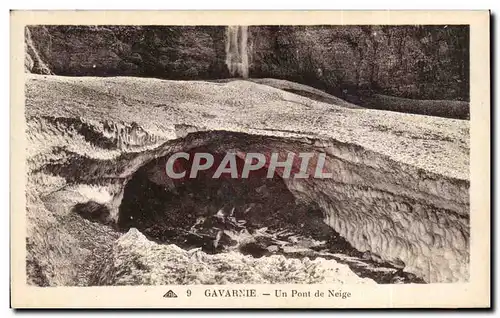 Cartes postales Gavarnie Un pont de neige