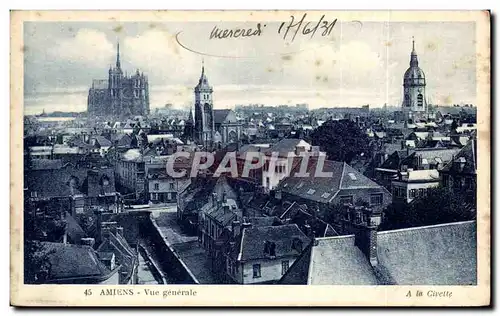 Cartes postales Amiens Vue generale