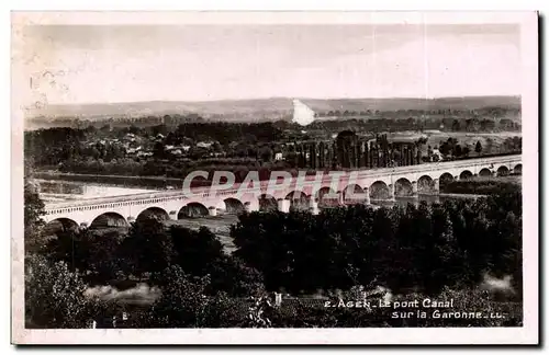 Ansichtskarte AK Agen Le pont canal sur la garonne