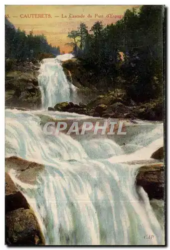 Cartes postales Cauterets La cascade du pont d&#39Espagne