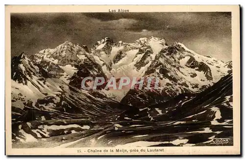 Cartes postales Chaine de la meije pres du Lautaret