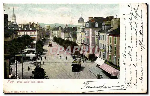 Cartes postales Pau Rue Nouvelle halle