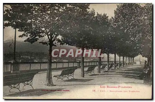 Cartes postales Pau Boulevard des Pyrenees