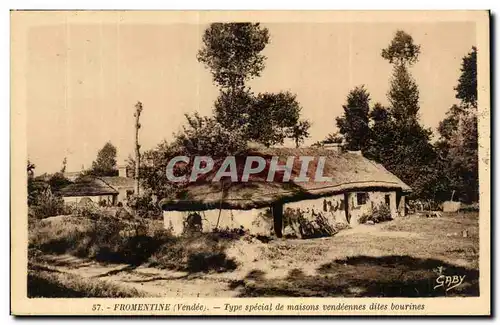 Cartes postales Fromentine Type special de maisons vendeennes dites bourines