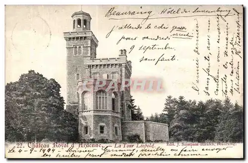 Cartes postales Chateau royal d'Ardenne La tour leopold