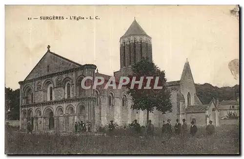 Cartes postales Surgeres l&#39eglise