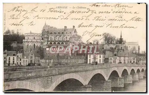 Cartes postales Amboise Le chateau