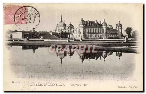 Cartes postales Chateau de Chantilly Vue prise a l&#39Est