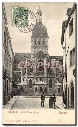 Ansichtskarte AK Beaune Abside de l&#39eglise Notre DAme