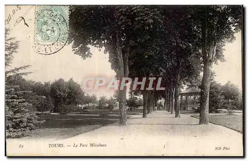 Ansichtskarte AK Tours Le parc Mirabeau