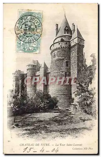 Cartes postales Chateau de Vitre La tour Saint laurent