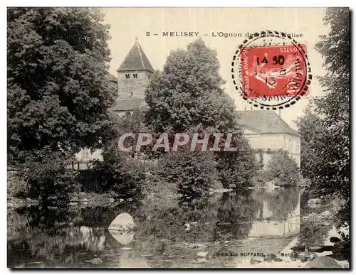 Cartes postales Melisey L&#39ognon derriere l&#39eglise