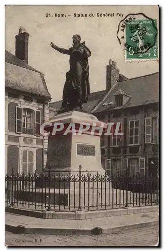 Cartes postales Ham Statue du general Foy