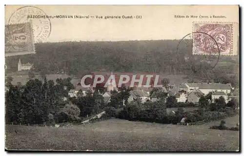 Ansichtskarte AK Bazoches du morvan Vue generale ouest