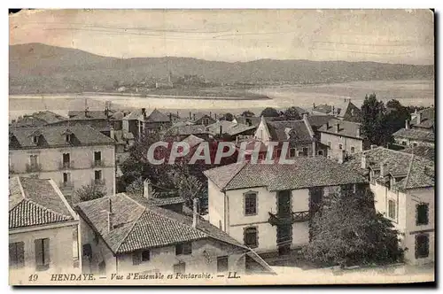 Cartes postales Hendaye Vue d&#39ensemble es Fontarabie