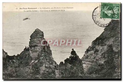 Ansichtskarte AK le Calvados ses rochers et ses falaises La petite Suisse Environs d&#39Arromanches