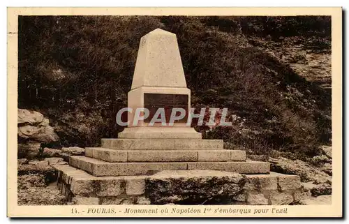 Cartes postales Fouras Monument ou Napoleon 1er s&#39embarqua pour l&#39exil