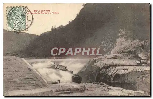 Cartes postales Bellegarde Gouffre de la perte du Rhone