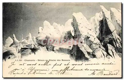 Ansichtskarte AK Chamonix Seracs au glacier des Bossons