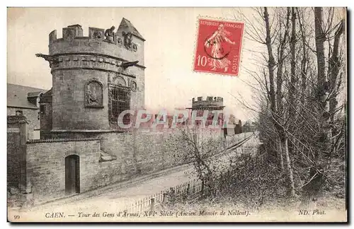 Caen Ansichtskarte AK Tour des gens d&#39armes Ancien manoir de Nollent