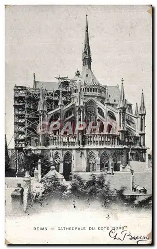 Cartes postales Reims Cathedrale du Cote Nord