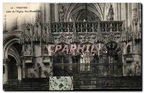 Cartes postales Troyes Jube de l&#39eglise Ste Madeleine