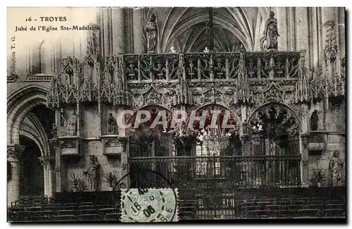 Cartes postales Troyes Jube de l'eglise Ste Madeleine