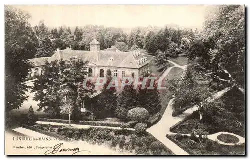 Ansichtskarte AK Luxeuil les Bains Interieur du parc Les Thermes