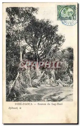 Cartes postales Cote des Somalis Djibouti Dire Daoua Sources du lag Hare