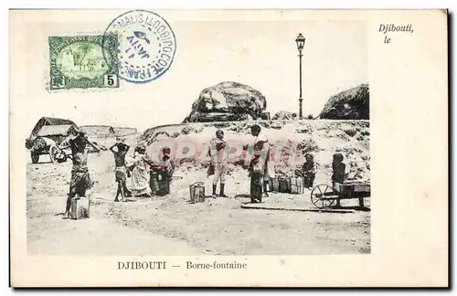 Cartes postales Cote des Somalis Djibouti Borne fontaine