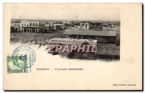 Cartes postales Cote des Somalis Djibouti Village europeen
