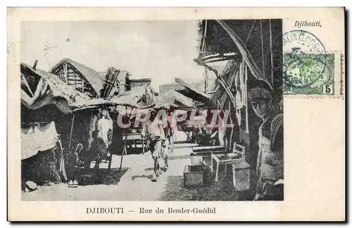 Ansichtskarte AK Cote des Somalis Djibouti Rue du Bender Guedid