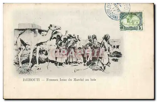 Cartes postales Cote des Somalis Djibouti Femmes Issas du marche au bois