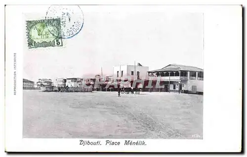 Cartes postales Cote des Somalis Djibouti Marche Menelik