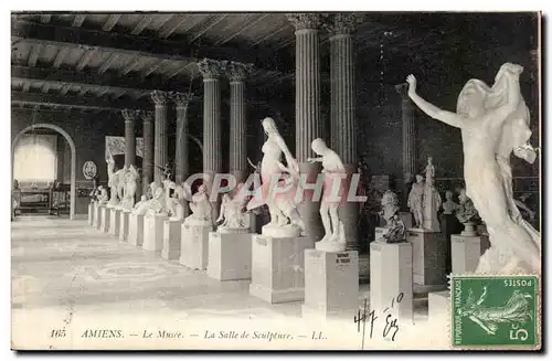Cartes postales Amiens Le musee La salle de sculpture
